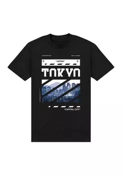 Футболка с принтом NEXT STOP TOKYO Henry Tiger, черный