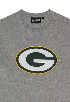Футболка с принтом NFL BAY PACKERS New Era, серый