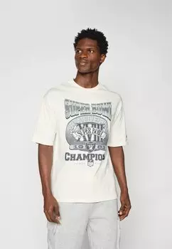Футболка с принтом NFL LAS VEGAS RAIDERS SUPER BOWL TEE - Club wear New Era, кремовый