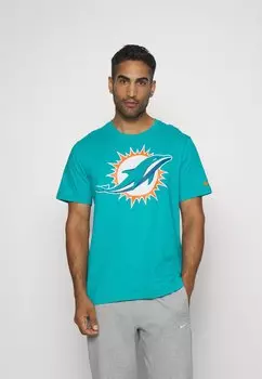футболка с принтом NFL MIAMI DOLPHINS LOGO ESSENTIAL Nike, турбо-зеленый
