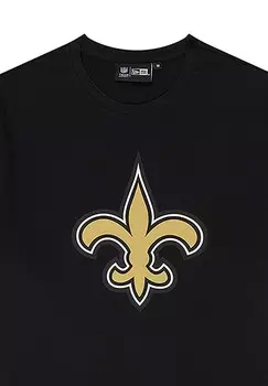 Футболка с принтом NFL NEW ORLEANS LOGO New Era, черный