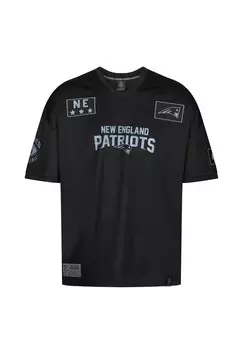 Футболка с принтом NFL PATRIOTS NE 60 OVERSIZED Re:Covered, черный