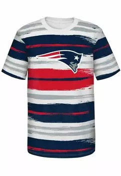 Футболка с принтом NFL RUN IT BACK NEW ENGLAND PATRIOTS Outerstuff, цвет white