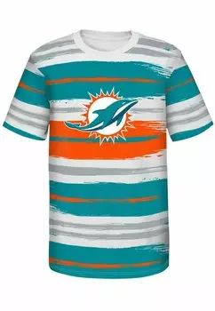 Футболка с принтом NFL RUN IT MIAMI DOLPHINS Outerstuff, цвет white