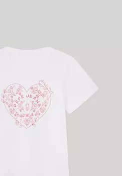 Футболка с принтом NIARA Pepe Jeans, белый