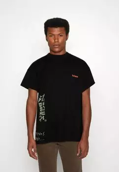 Футболка с принтом Night Addict, черный