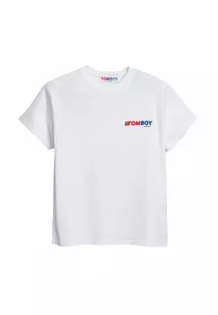 Футболка с принтом NIKKI TOMBOY, белый