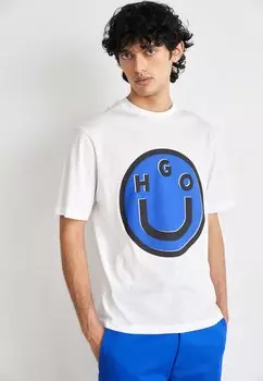 Футболка с принтом NIMPER HUGO, цвет white