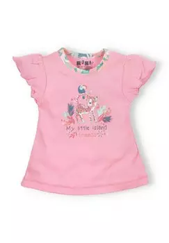 Футболка с принтом Nini, цвет pink