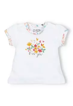 Футболка с принтом Nini, цвет white