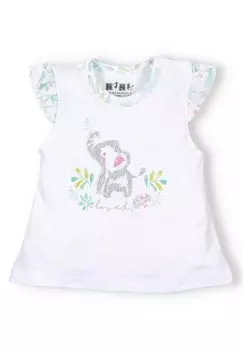 Футболка с принтом Nini, цвет white