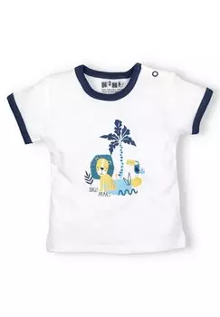 Футболка с принтом Nini, цвет white