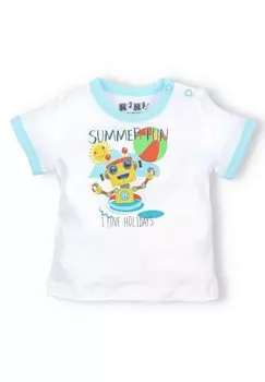 Футболка с принтом Nini, цвет white