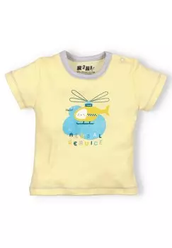 Футболка с принтом Nini, цвет yellow