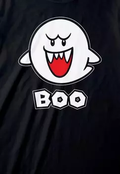 Футболка с принтом NINTENDO SUPER MARIO BOO Henry Tiger, черный