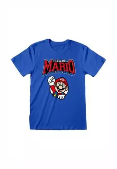 Футболка с принтом NINTENDO SUPER MARIO VARSITY Henry Tiger, синий