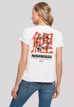 Футболка с принтом NISHIKIGOI JAPAN F4NT4STIC, белый
