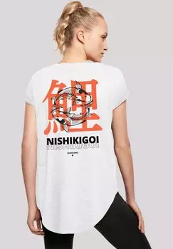 Футболка с принтом NISHIKIGOI KOI JAPAN GRAFIK F4NT4STIC, белый