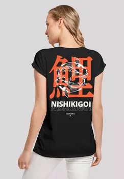 Футболка с принтом NISHIKIGOI KOI JAPAN GRAFIK F4NT4STIC, черный