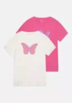 Футболка с принтом NKFHANNE 2 PACK Name It, белый
