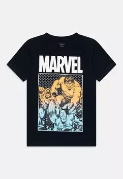 Футболка с принтом NKMFRANCE MARVEL Name it, цвет dark sapphire