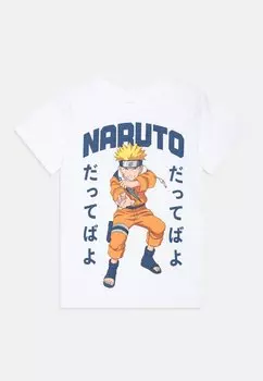 Футболка с принтом NKMMACAR NARUTO SKY Name it, цвет bright white