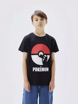 Футболка с принтом NKMNABEL POKEMON Name it, цвет black