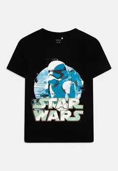 Футболка с принтом NKMNILE STARWARS Name it, цвет black