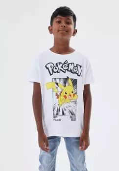 Футболка с принтом NKMNOISI POKEMON UNISEX Name it, цвет bright white