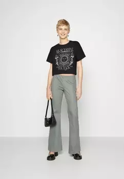 Футболка с принтом Nmalena Noisy May, черная