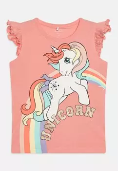 Футболка с принтом NMFMALLA Name it, цвет murex shell