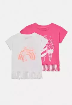 Футболка с принтом NMFVALONE 2 PACK Name it, фуксия