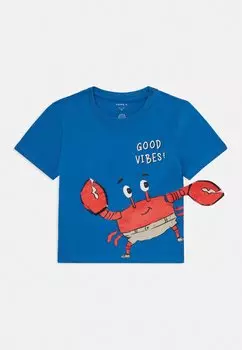 Футболка с принтом NMMFISH BOX Name it, синий