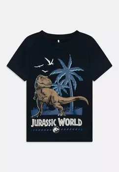 Футболка с принтом NMMMARINO JURASSIC SKY Name it, цвет dark sapphire