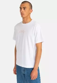 Футболка с принтом No Comply RVCA, белая