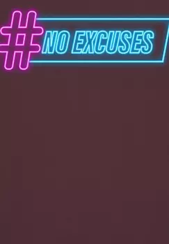 Футболка с принтом NO EXCUSES watapparel, темно-коричневый