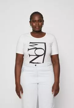 Футболка с принтом NOEL Persona by Marina Rinaldi, белый