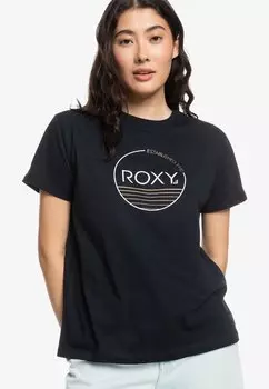 Футболка с принтом NOON OCEAN Roxy, цвет black