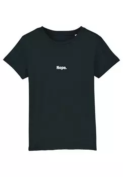 Футболка с принтом NOPE Watapparel, цвет black