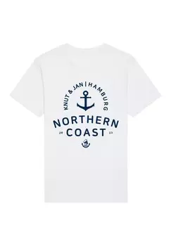 Футболка с принтом NORDSEE KNUT JAN HAMBURG F4NT4STIC, белый