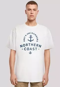 Футболка с принтом NORDSEE KNUT & JAN HAMBURG F4NT4STIC, белый