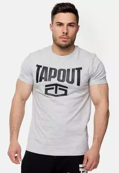 Футболка с принтом NORMALE PASSFORM ACTIVE BASIC TEE Tapout, серый