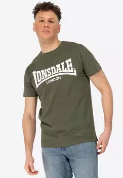Футболка с принтом NORMALE PASSFORM FULWOOD Lonsdale, оливковый