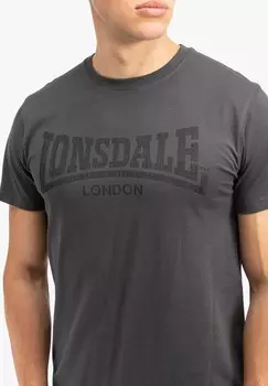 Футболка с принтом NORMALE PASSFORM LOGO KAI Lonsdale, серый