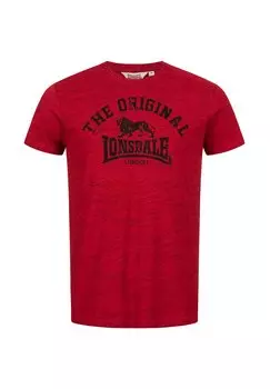 Футболка с принтом NORMALE PASSFORM ORIGINAL Lonsdale, красный