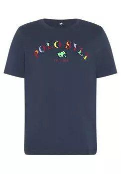 Футболка с принтом NORMALE PASSFORM Polo Sylt, цвет total eclipse