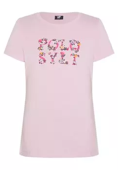 Футболка с принтом NORMALE PASSFORM Polo Sylt, цвет pink lady