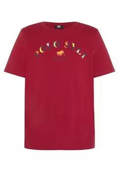 Футболка с принтом NORMALE PASSFORM Polo Sylt, цвет chili pepper