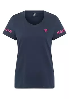 Футболка с принтом NORMALE PASSFORM Polo Sylt, темно-синий