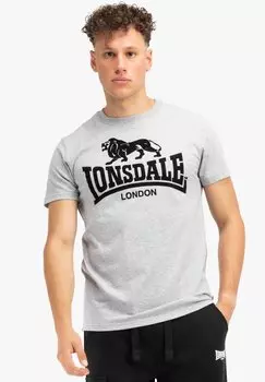 Футболка с принтом NORMALE PASSFORM TULLIG Lonsdale, серый